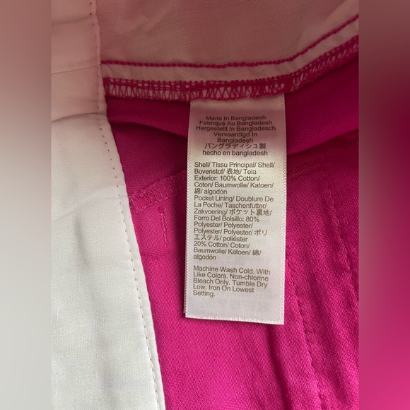 New J.Crew Women Chino Pink Shorts Size 0 - Picture 6 of 8